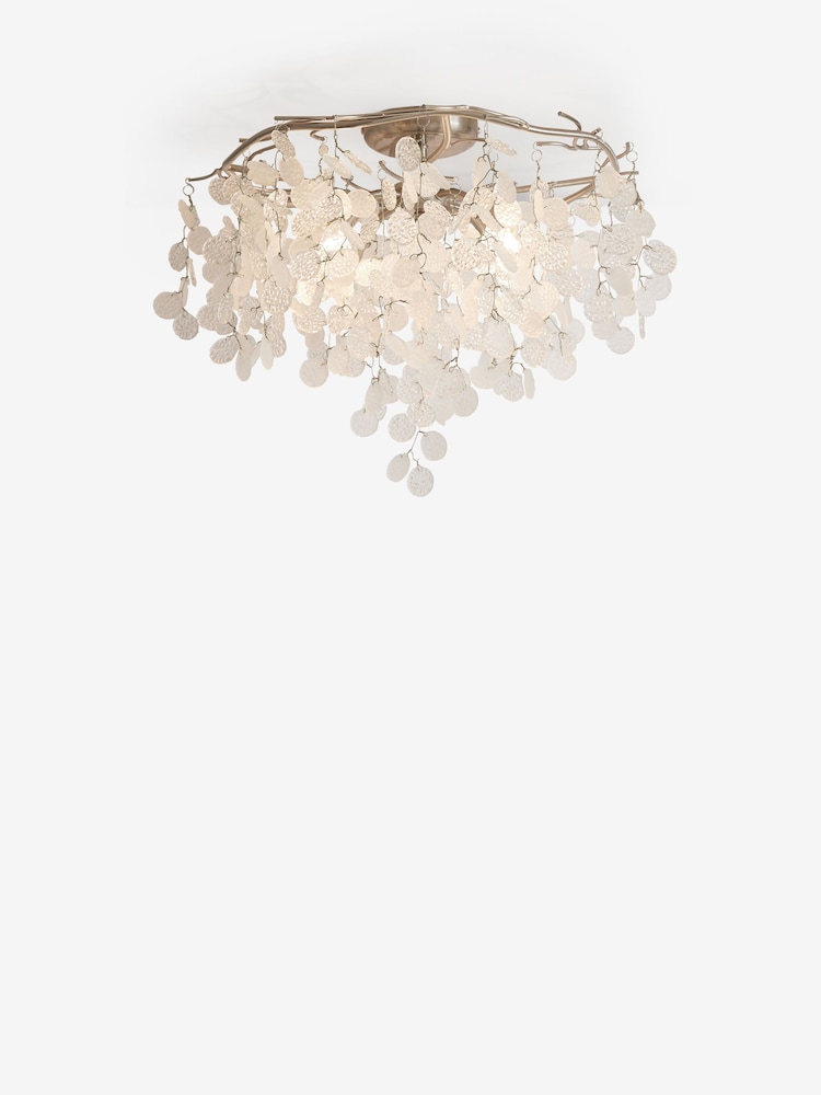 Clear Lunaria 4 Light Flush Ceiling Light - Image 4 of 4