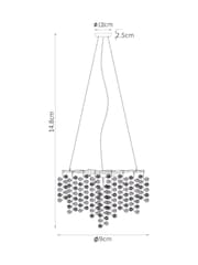 Clear Lunaria 6 Light Chandelier Light - Image 4 of 5