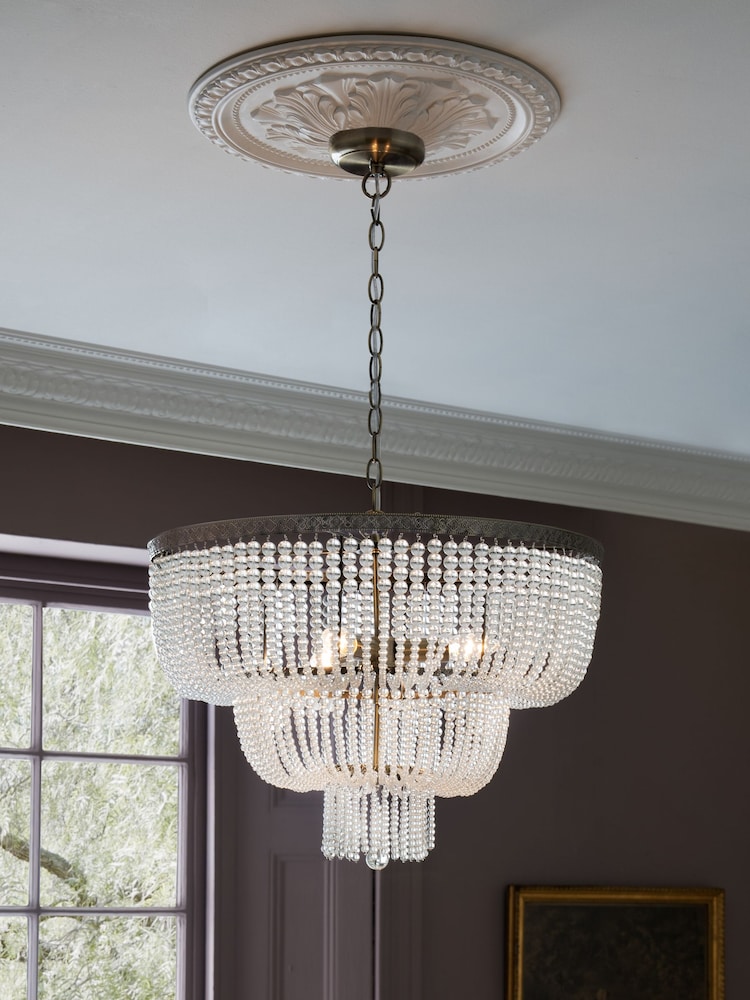 Brass Bamburgh 3 Light Chandelier Ceiling Light - Image 1 of 4