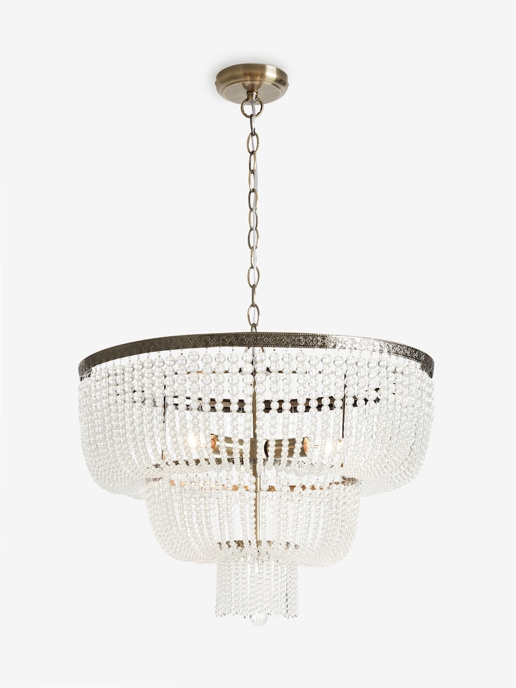 Brass Bamburgh 3 Light Chandelier Ceiling Light - Image 4 of 4