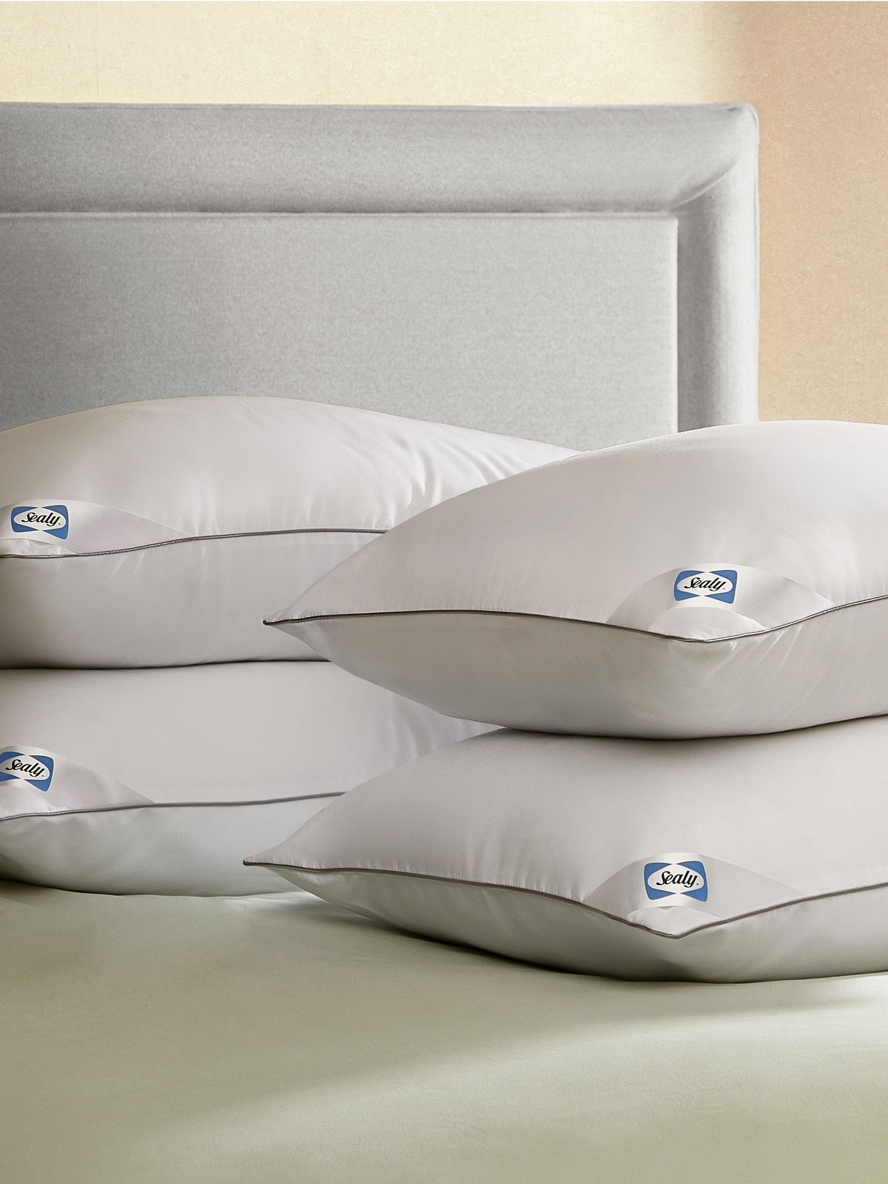 Buy Sealy Set of 2 Anti Allergy 4 Pack Pillows from the Next UK