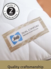 Sealy Dual Comfort Memory Foam 100% Cotton Pillow - Image 9 of 10