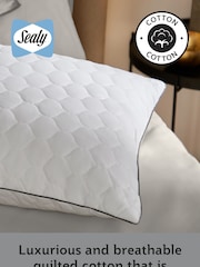 Sealy Deeply Full 100% Cotton Pillow - Image 4 of 9