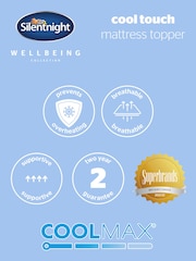 Silentnight White Wellbeing Cool Touch Mattress Topper - Image 11 of 11