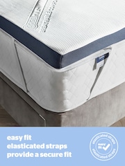 Silentnight White Wellbeing Cool Touch Mattress Topper - Image 9 of 11