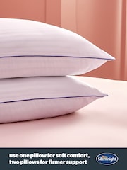 Silentnight Set of 2 Luxury Piped Hotel Collection Pillows - Image 4 of 9