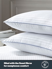 Silentnight Set of 2 Luxury Piped Hotel Collection Pillows - Image 6 of 9