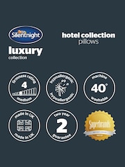 Silentnight Set of 2 Luxury Piped Hotel Collection Pillows - Image 8 of 9