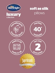 Silentnight Set of 2 Luxury Soft As Silk Pillows - Image 6 of 9