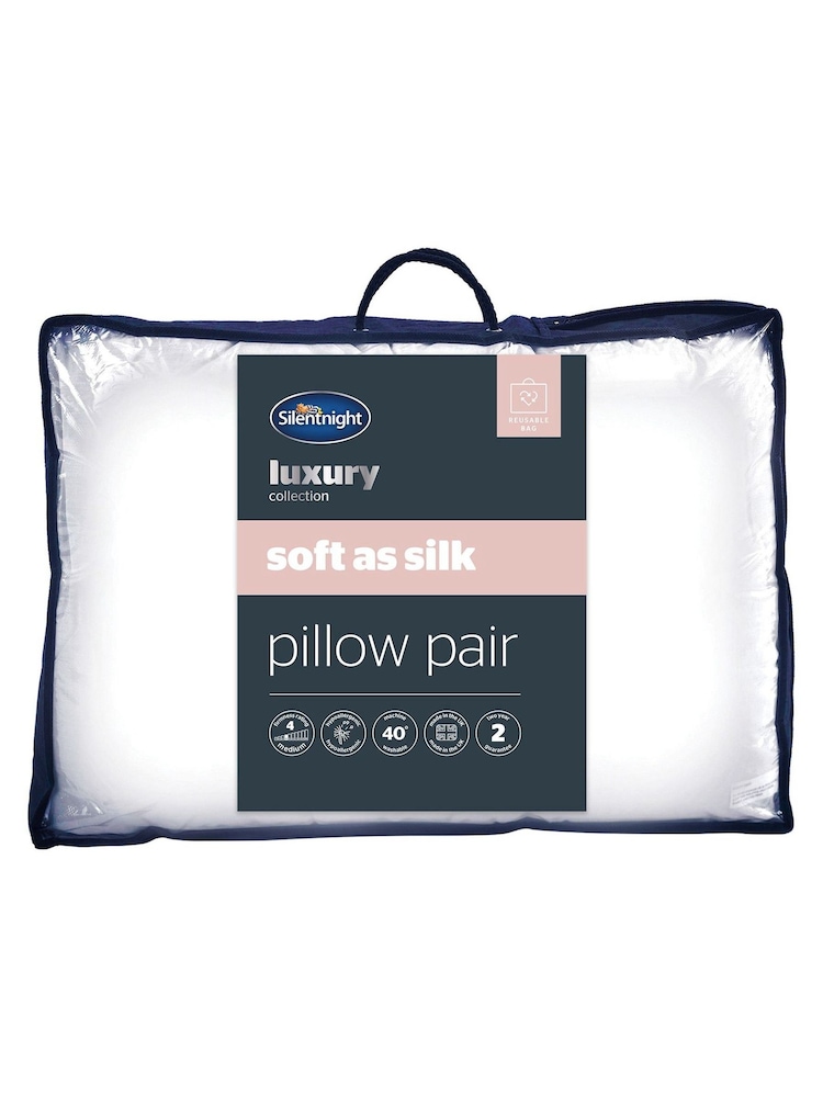 Silentnight Set of 2 Luxury Soft As Silk Pillows - Image 9 of 9