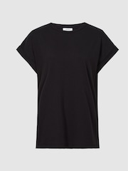 Reiss Navy Cotton Jersey T-Shirt - Image 2 of 5