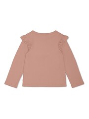 MORI Pink Organic Cotton Long Sleeve Duck Print T Shirt - Image 2 of 2