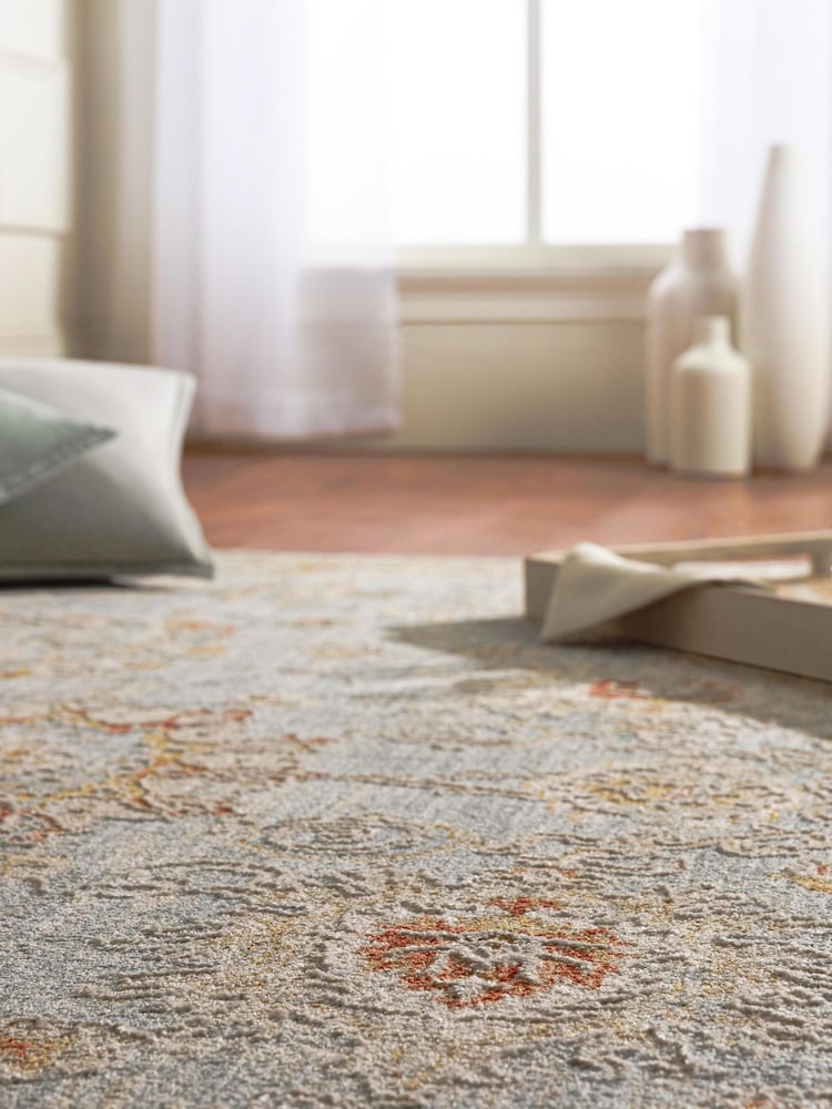 LIVABLISS Blue Avant Garde Vintage Traditional Rug - Image 2 of 7