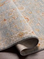 LIVABLISS Blue Avant Garde Vintage Traditional Rug - Image 4 of 7