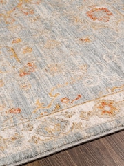 LIVABLISS Blue Avant Garde Vintage Traditional Rug - Image 5 of 7