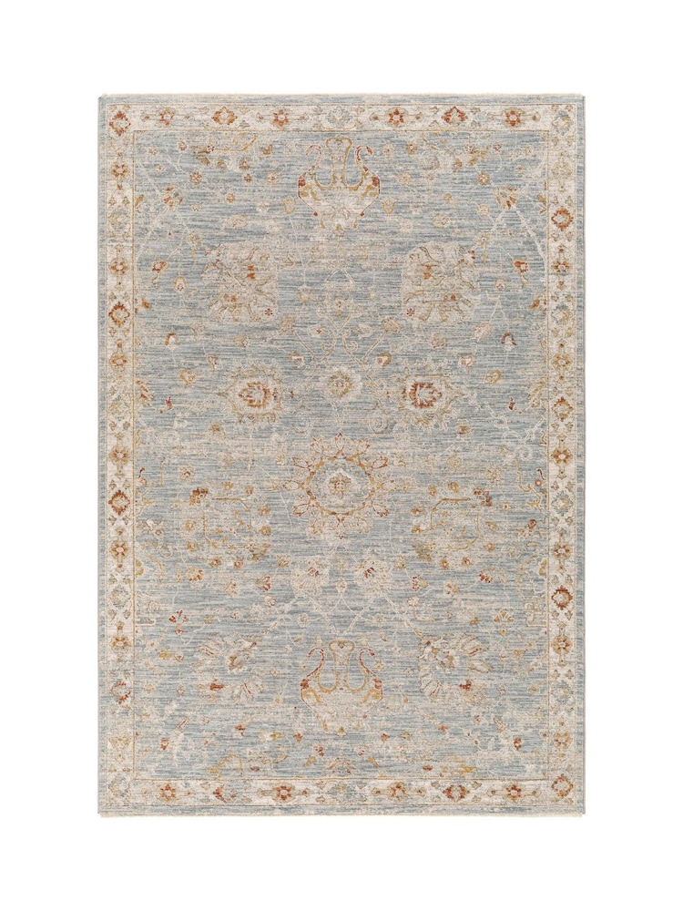 LIVABLISS Blue Avant Garde Vintage Traditional Rug - Image 7 of 7