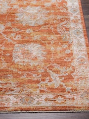 LIVABLISS Orange Avant Garde Vintage Traditional Rug - Image 3 of 7
