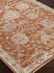 LIVABLISS Orange Avant Garde Vintage Traditional Rug - Image 6 of 7