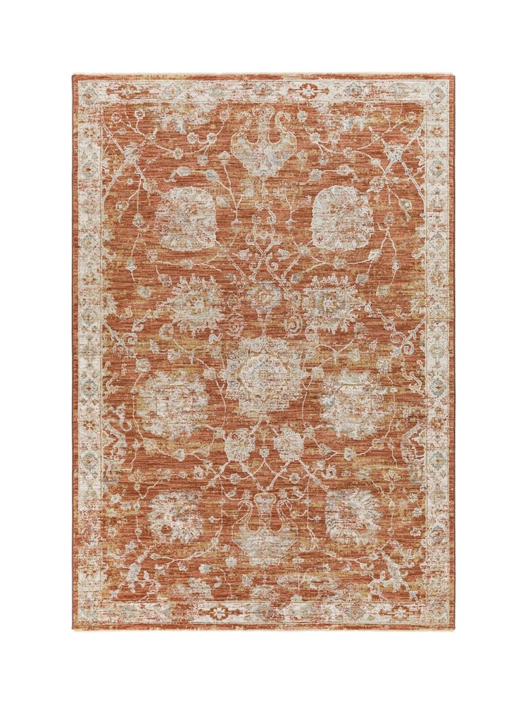 LIVABLISS Orange Avant Garde Vintage Traditional Rug - Image 7 of 7