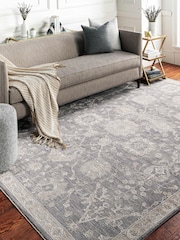 LIVABLISS Charcoal Avant Garde Vintage Traditional Rug - Image 1 of 7