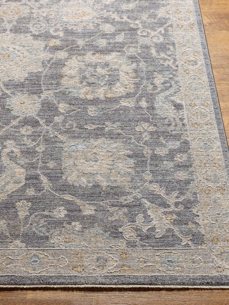 LIVABLISS Charcoal Avant Garde Vintage Traditional Rug - Image 2 of 7