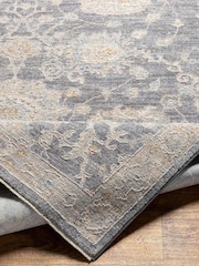 LIVABLISS Charcoal Avant Garde Vintage Traditional Rug - Image 3 of 7