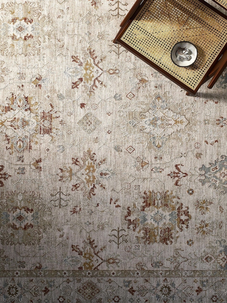 LIVABLISS Beige Avant Garde Vintage Traditional Rug - Image 2 of 7