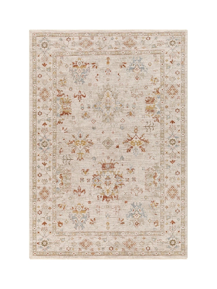 LIVABLISS Beige Avant Garde Vintage Traditional Rug - Image 7 of 7