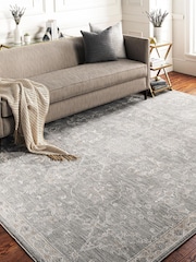 LIVABLISS Grey Avant Garde Vintage Traditional Rug - Image 1 of 7