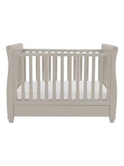 Babymore Cashmere Eva Sleigh Cot Bed Dropside with Drawer - Image 5 of 5