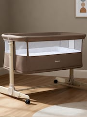 Babymore Mocha Neera Bedside Crib - Image 1 of 6