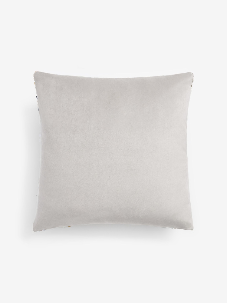 Coussin à pois en velours découpé - Image 3 of 5
