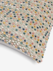 Multi Scandi Cut Velvet Spot 43 x 43cm Cushion - Image 5 of 5