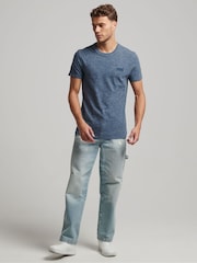 Superdry Tidal Blue Space Dye Vintage Embroidered T-Shirt - Image 2 of 3