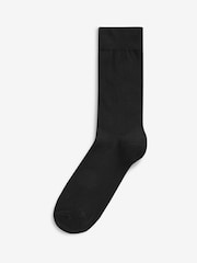 Black 12 Pack Mens Cotton Rich Black Socks - Image 2 of 2