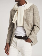 Reiss Mid Brown Elmont Woven Belt - Image 2 of 4