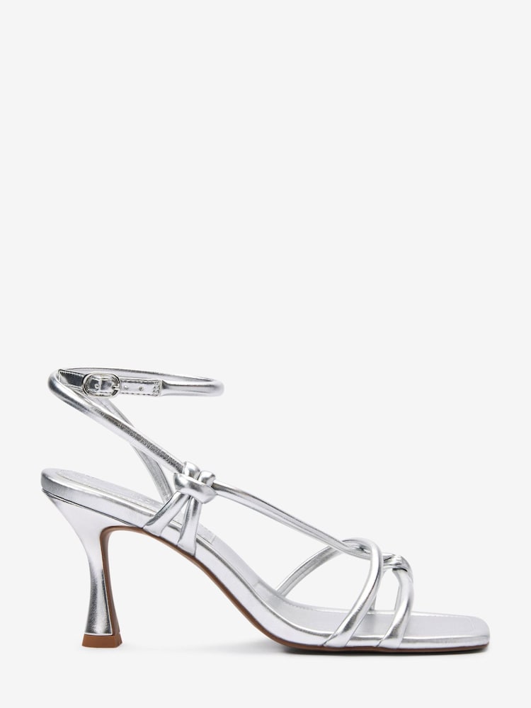 Silver Forever Comfort® Asymmetric Tube Sandals - Image 2 of 6