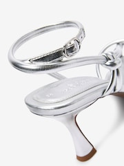 Silver Forever Comfort® Asymmetric Tube Sandals - Image 5 of 6