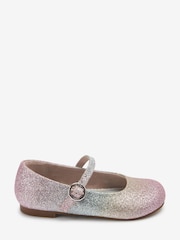 Pastel Pink Rainbow Glitter Standard Fit (F) Mary Jane Occasion Shoes - Image 1 of 5