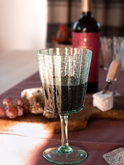 Laura Ashley Set of 4 Green Red Wine Glasses - Image 1 of 3