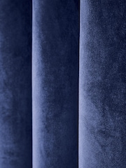 Helena Springfield Blue Velvet Escala Curtains - Image 2 of 2
