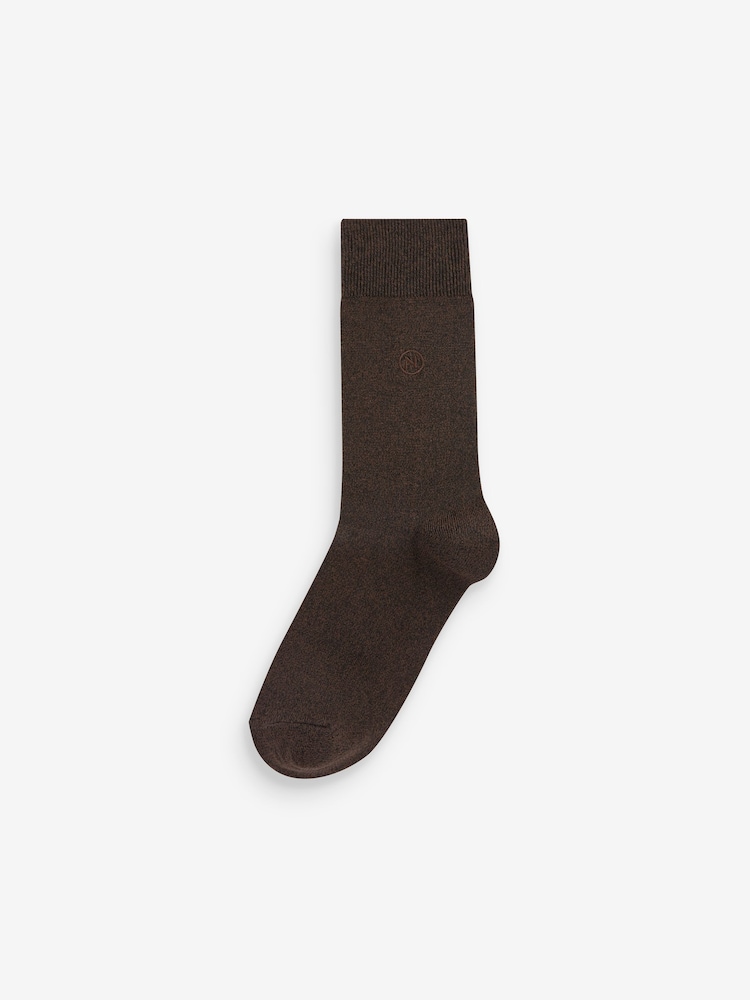 Neutrals 10 Pack Embroided Lasting Fresh Socks - Image 3 of 13
