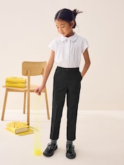 Black Pull-On Waist Plain Front School Trousers (3-17yrs) - Image 1 of 7