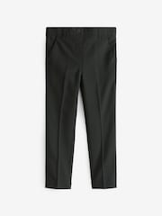 Black Pull-On Waist Plain Front School Trousers (3-17yrs) - Image 4 of 7