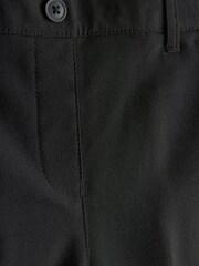 Black Pull-On Waist Plain Front School Trousers (3-17yrs) - Image 7 of 7