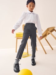 Grey Pull-On Waist Plain Front School Trousers (3-17yrs) - Image 2 of 5