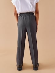 Grey Pull-On Waist Plain Front School Trousers (3-17yrs) - Image 3 of 5