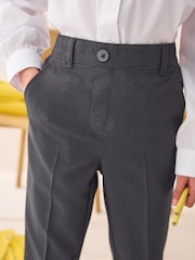 Grey Pull-On Waist Plain Front School Trousers (3-17yrs) - Image 4 of 5