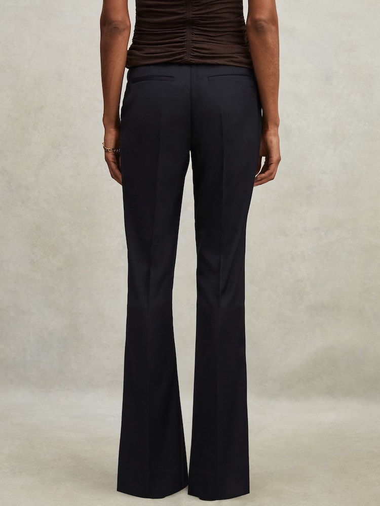 marine - Pantalon de costume évasé Reiss HaisleyBlend mélangée - Image 4 of 6