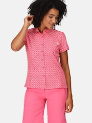 Regatta Pink Mindano VII Short Sleeve Shirt - Image 3 of 8